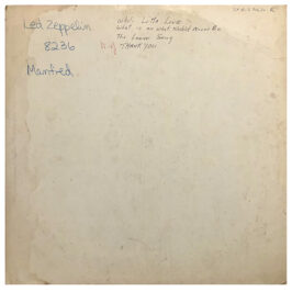 LP <br>Led Zeppelin II <br>USA (SD 8236) Test Pressing