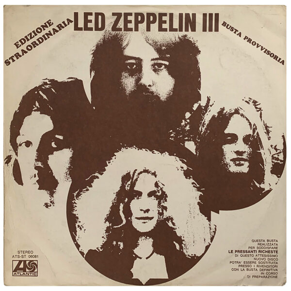 LP <br>Led Zeppelin III <br>Italy, Extraordinary Edition (ATS ST 06081) #2