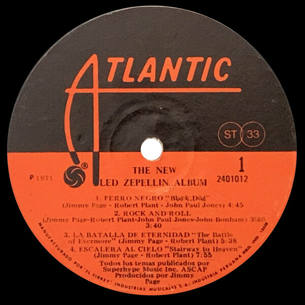 LP <br>Led Zeppelin IV <br>Peru (2401012) - Image 4