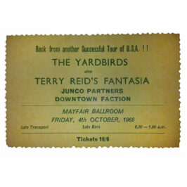 Concert Ticket <br>1968.10.04 <br>Newcastle, UK