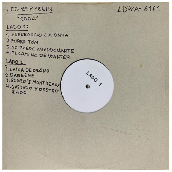 LP <br>Coda <br>Mexico (LDWA-6161) Test Pressing - Image 2
