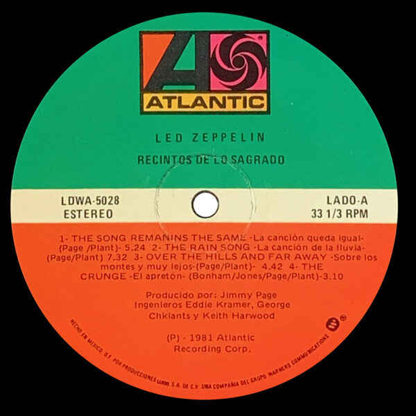 LP <br>Houses of the Holy <br>Mexico (LDWA-5028) - Image 3