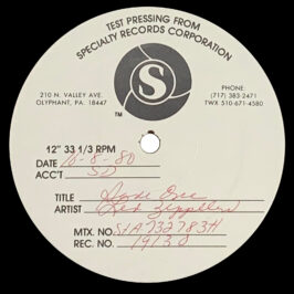 LP <br>Houses of the Holy <br>USA (7255) Test Pressing