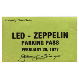 Concert Pass <br>1977.05.21 <br>Houston, Parking
