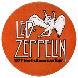 Concert Pass <br>1977 <br>Cloth, Orange
