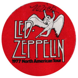 Concert Pass <br>1977 <br>Cloth, Red