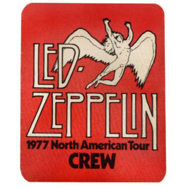 Concert Pass <br>1977 <br>Cloth Crew, Red