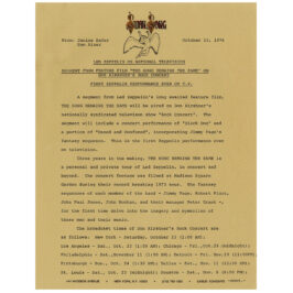 Press Release (1976) <br>"On National TV" (USA)