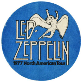 Concert Pass <br>1977 <br>Cloth, Blue