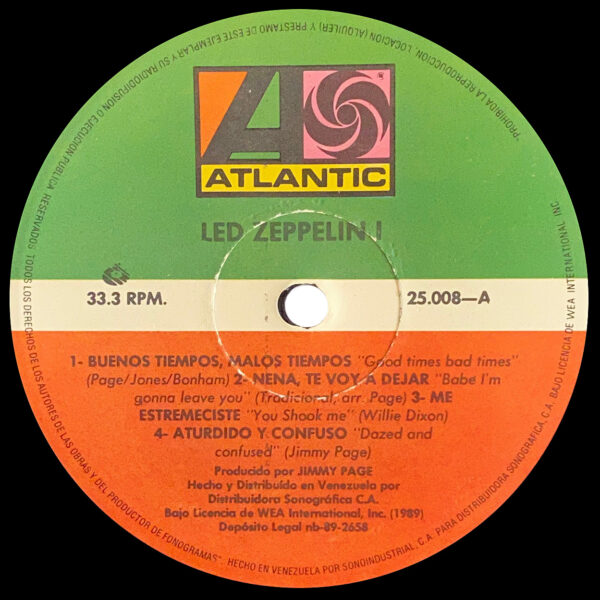 LP <br>Led Zeppelin <br>Venezuela (25.008) - Image 3