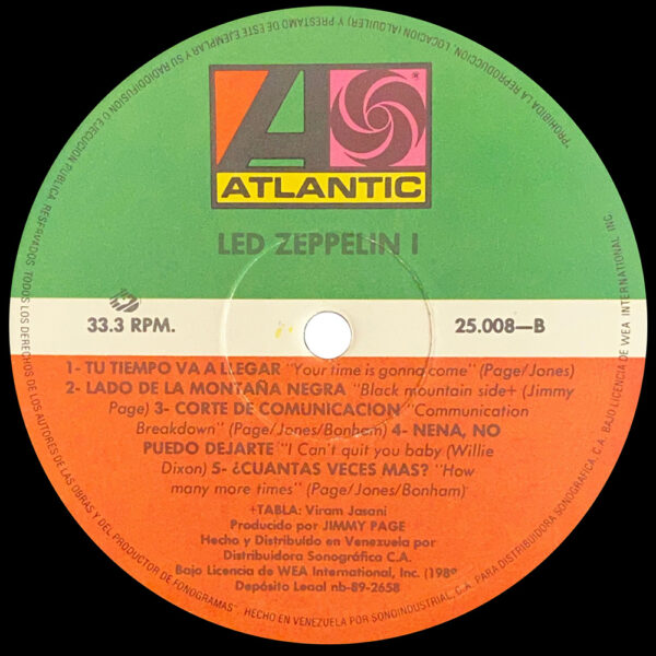 LP <br>Led Zeppelin <br>Venezuela (25.008) - Image 4