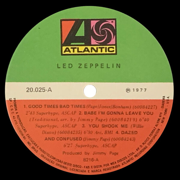 LP <br>Led Zeppelin <br>Brazil (20.025) #3 - Image 3