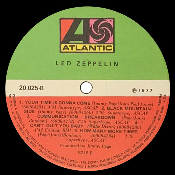 LP <br>Led Zeppelin <br>Brazil (20.025) #3 - Image 4