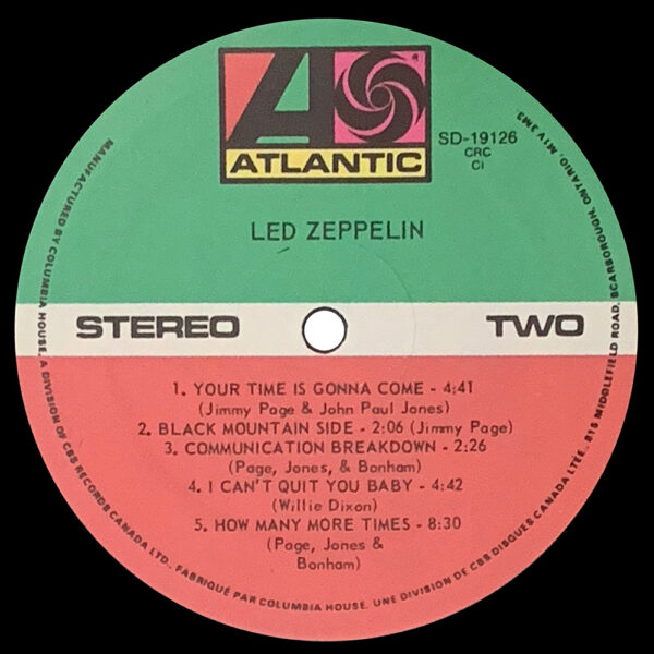 LP <br>Led Zeppelin <br>Canada (SD 8216) #15 - Image 4