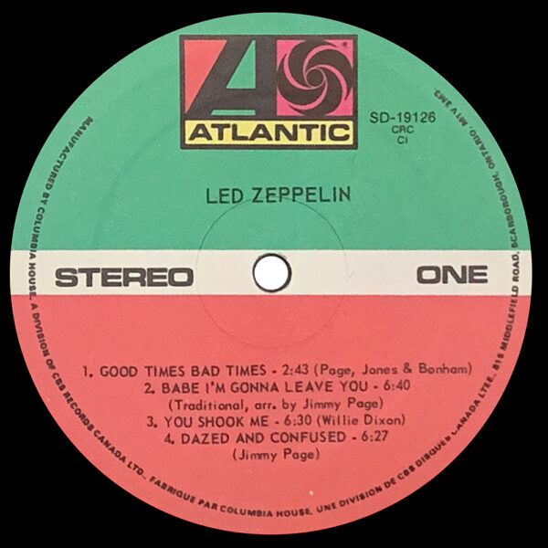 LP <br>Led Zeppelin <br>Canada (SD 8216) #15 - Image 3
