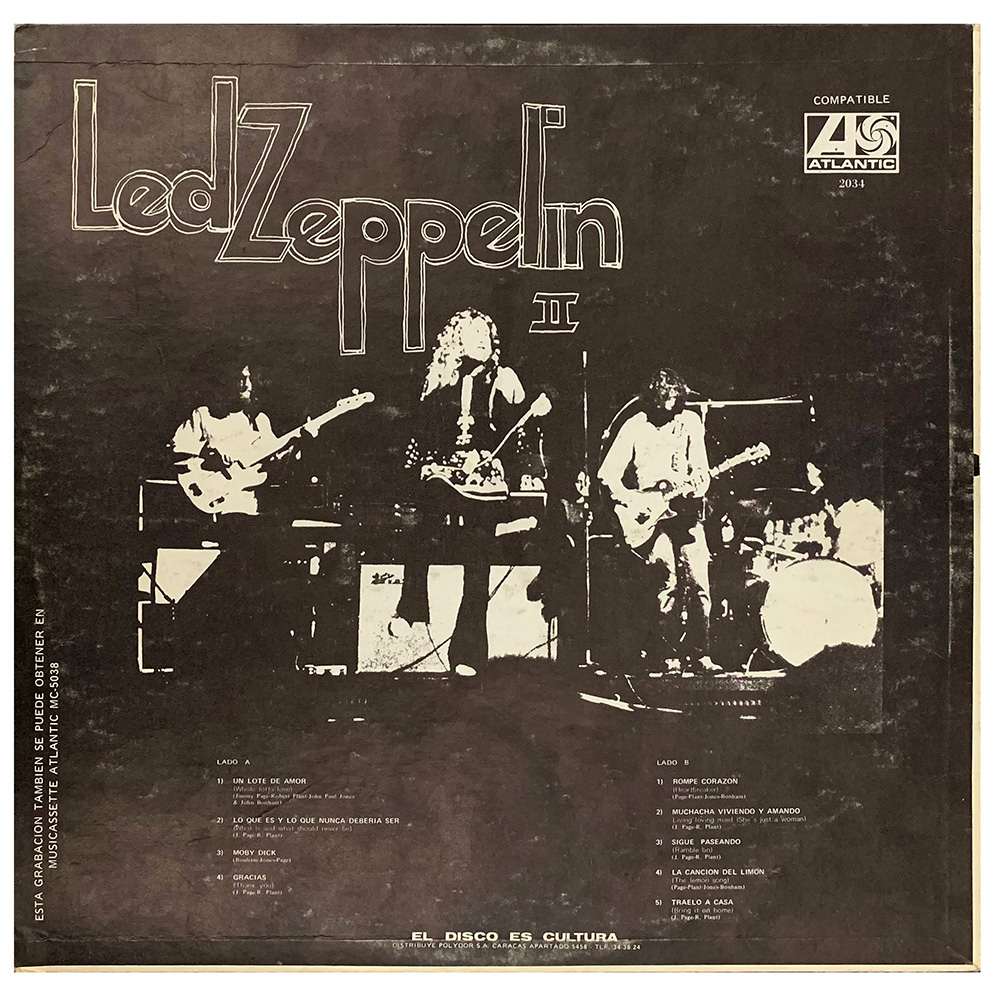 LP <br>Led Zeppelin II <br>Venezuela (2034) #2 - Image 2