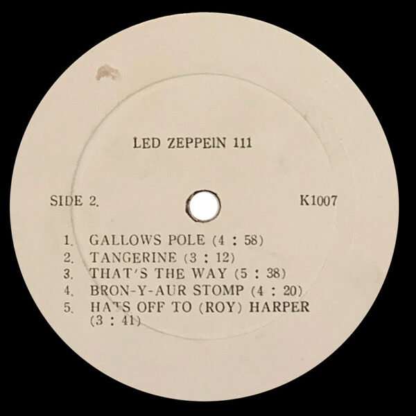 LP <br>Led Zeppelin III <br>South Korea (K1007) #1 - Image 4