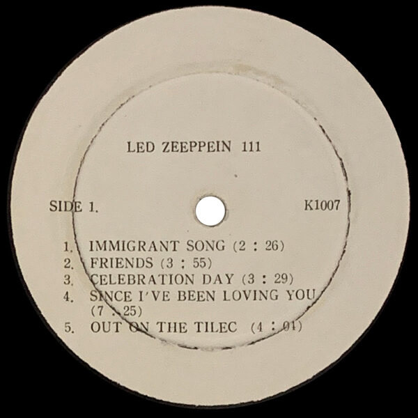 LP <br>Led Zeppelin III <br>South Korea (K1007) #1 - Image 3