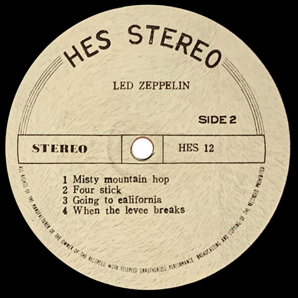 LP <br>Led Zeppelin IV <br>South Korea (HES 12) - Image 4