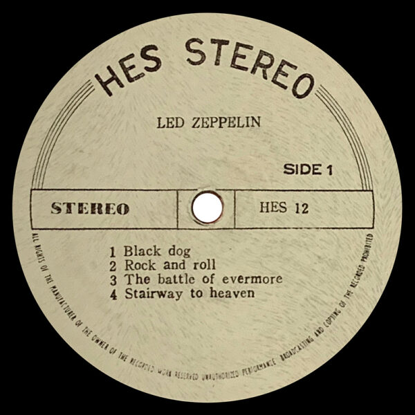 LP <br>Led Zeppelin IV <br>South Korea (HES 12) - Image 3