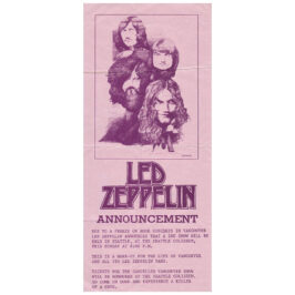 Concert Advertisement <br>1972.06.19 <br>Seattle, WA (Handbill)