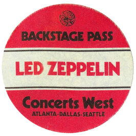 Concert Pass <br>1975 <br>Concerts West, Red