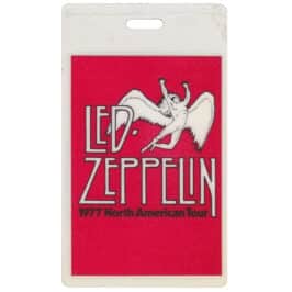 Concert Pass <br>1977 <br>Laminated, Red