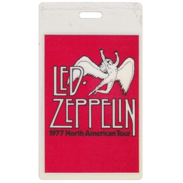 Concert Pass <br>1977 <br>Laminated, Red