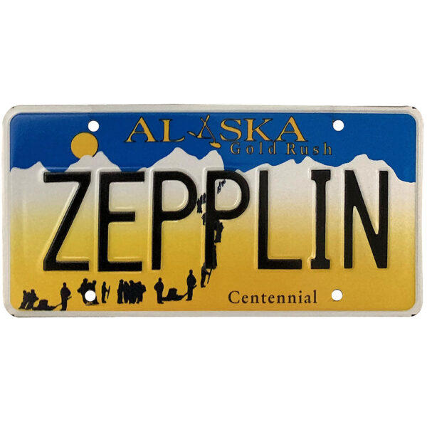 License Plate, Alaska