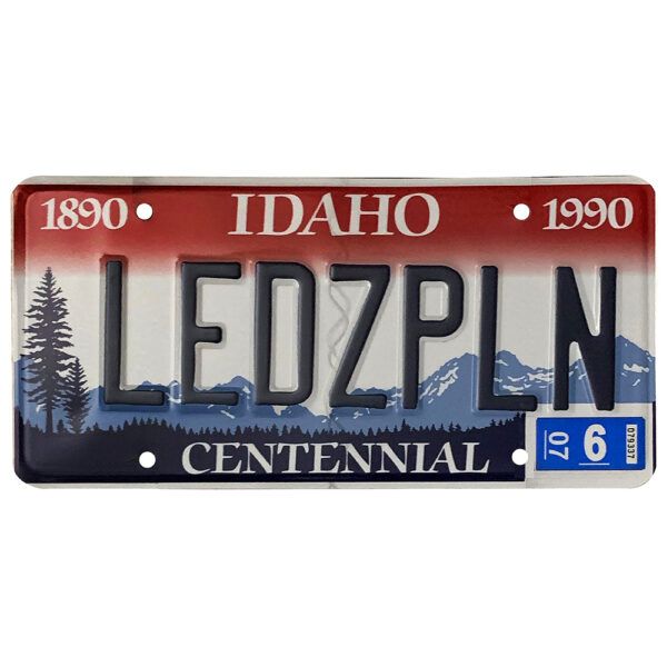 License Plate, Idaho