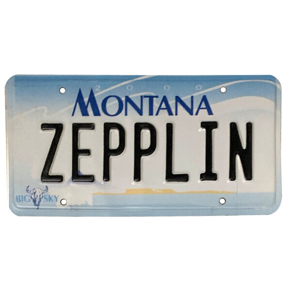 License Plate, Montana