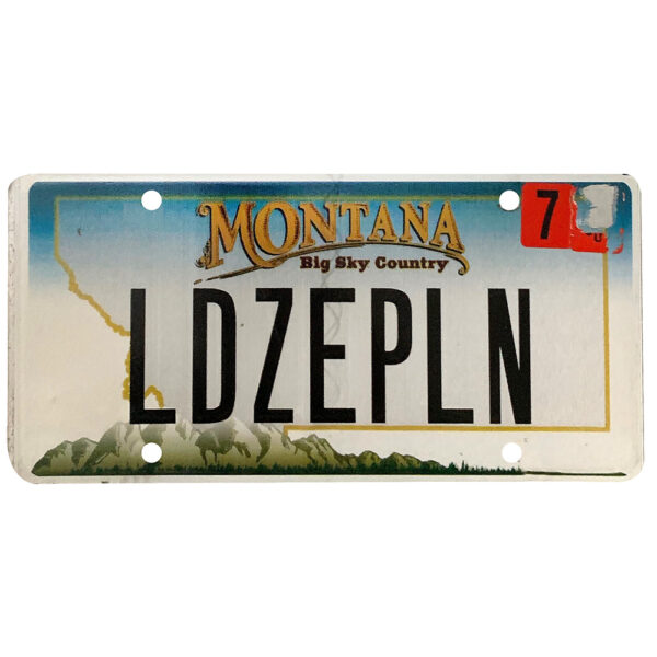 License Plate, Montana