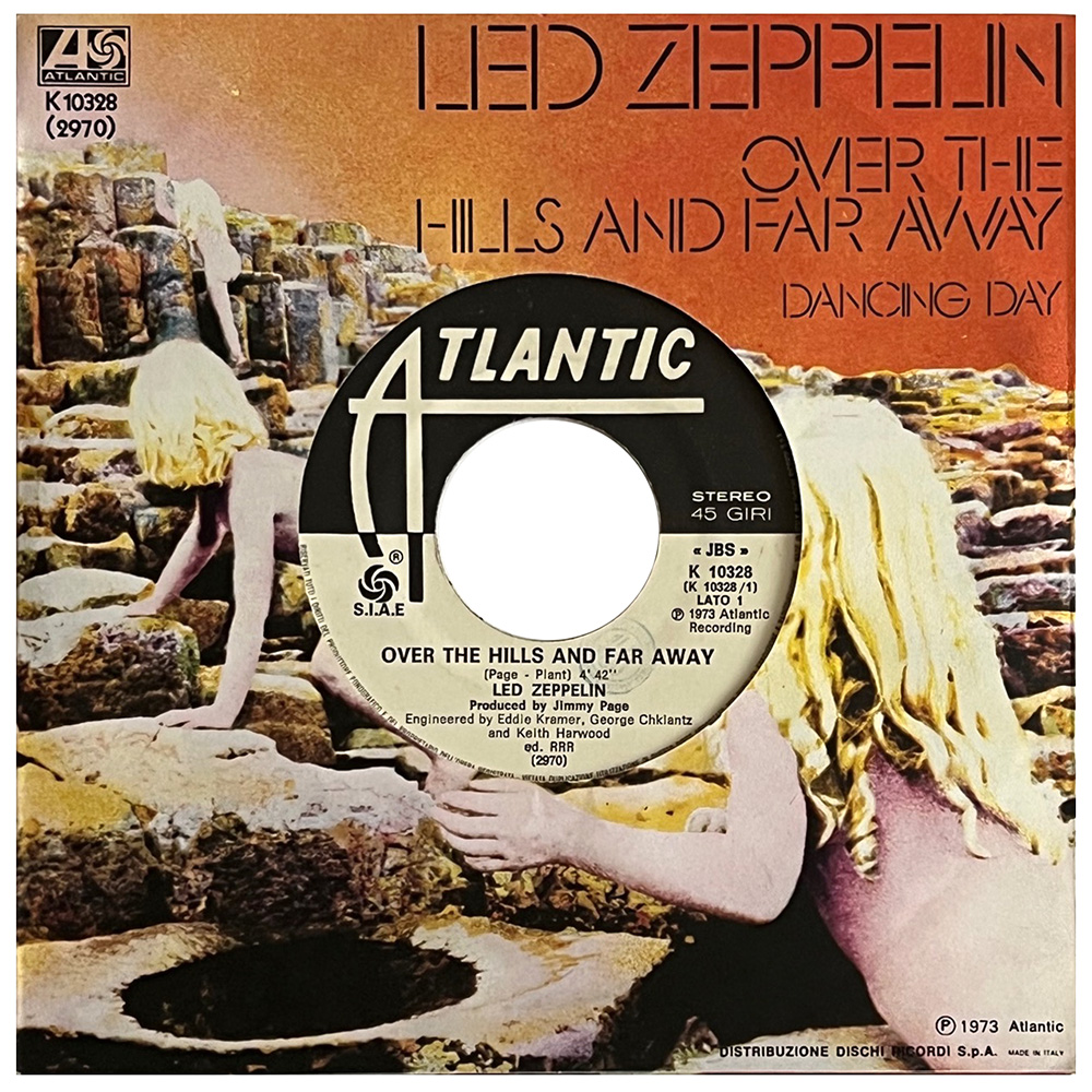 Single <br>Italy (K 10328) <br>Over The Hills and Far Away / Dancing Days (Promo #2)