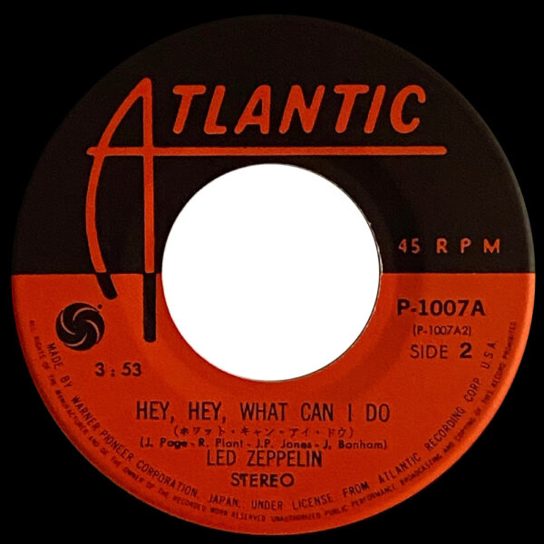 Single <br>Japan (P-1007) <br>Immigrant Song / Hey, Hey What Can I Do (#4) - Image 4