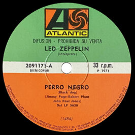 Single <br>Argentina (ATL2091175) <br>Black Dog / Misty Mountain Hop (Promo)