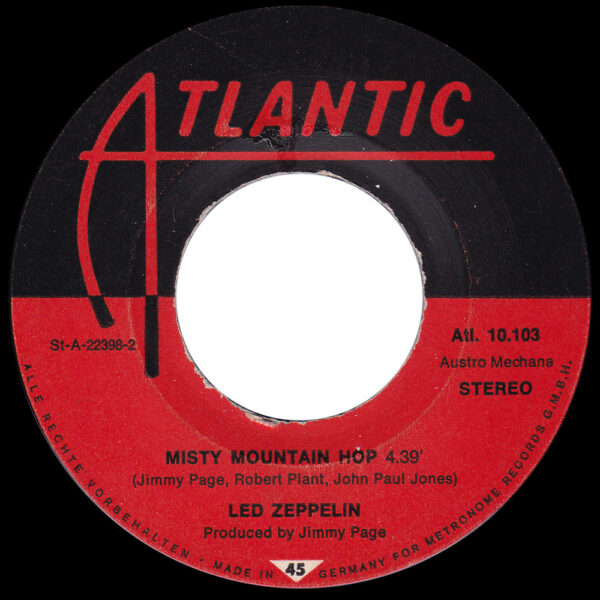 Single <br>Austria (ATL. 10.103) <br>Black Dog / Misty Mountain Hop - Image 4