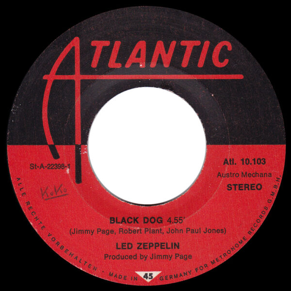 Single <br>Austria (ATL. 10.103) <br>Black Dog / Misty Mountain Hop - Image 3