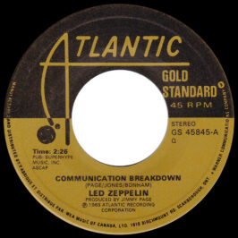 Single <br>Canada (GS 45845) <br>Communication Breakdown / Good Times Bad Times (#2)