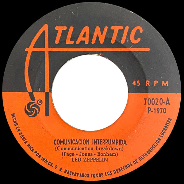 Single <br>Costa Rica (70020) <br>Whole Lotta Love / Communication Breakdown (#5) - Image 2