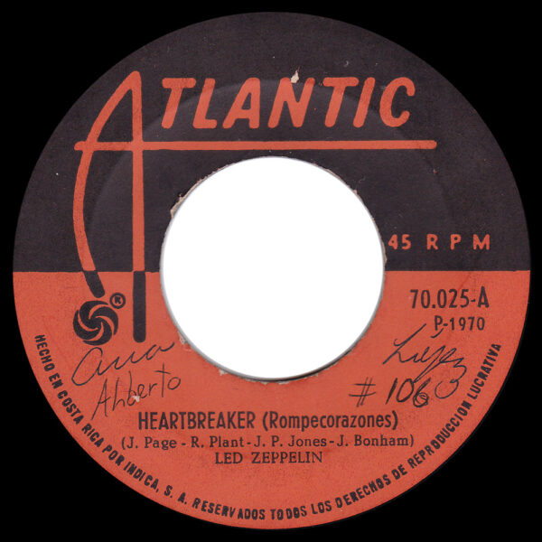 Single <br>Costa Rica (70025) <br>Heartbreaker / Living Loving Maid (#1)