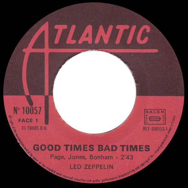 Single <br>France (10057) <br>Good Times Bad Times / Communication Breakdown (#3) - Image 3