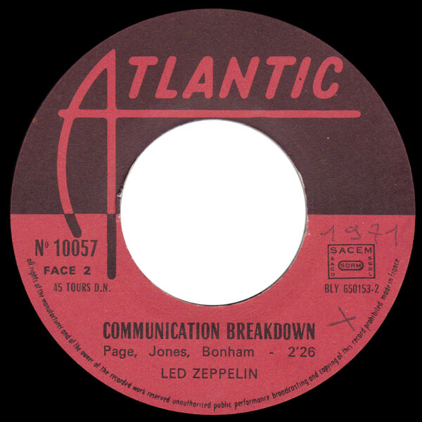 Single <br>France (10057) <br>Good Times Bad Times / Communication Breakdown (#3) - Image 4