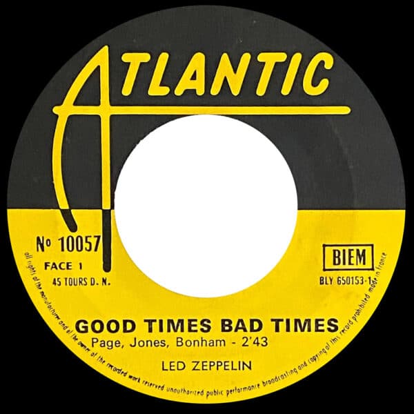 Single <br>France (10057) <br>Good Times Bad Times / Communication Breakdown (#1) - Image 3