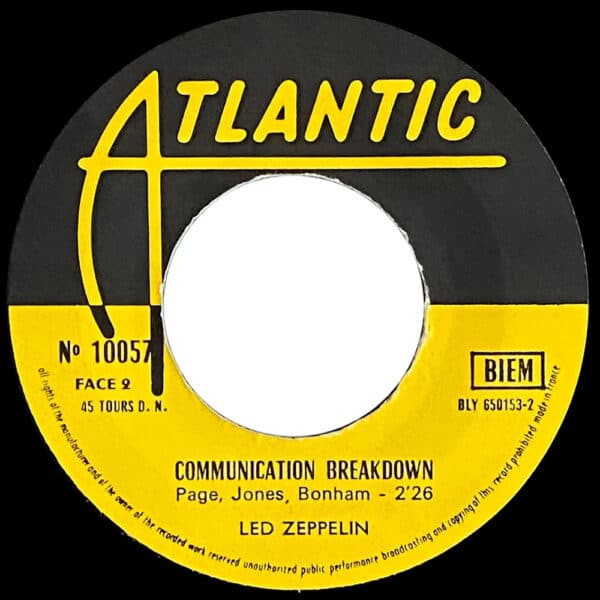 Single <br>France (10057) <br>Good Times Bad Times / Communication Breakdown (#1) - Image 4