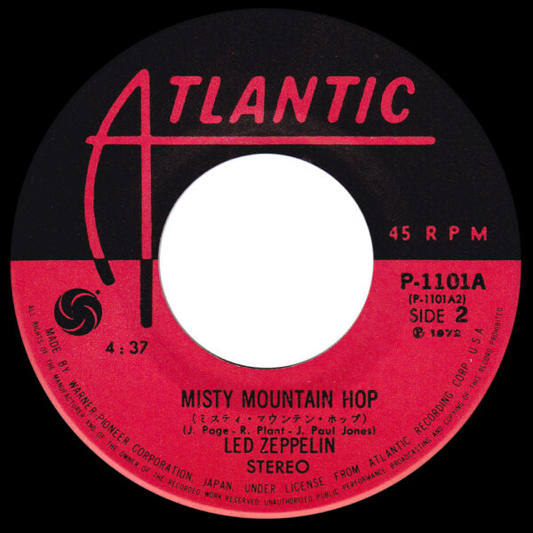 Single <br>Japan (P-1101A) <br>Black Dog / Misty Mountain Hop (#2) - Image 4