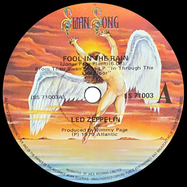 Single <br>New Zealand (SS 71003) <br>Fool In The Rain / Hot Dog