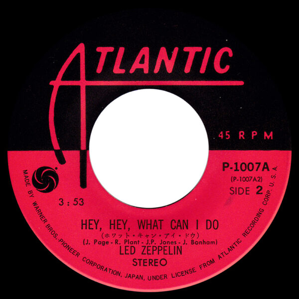 Single <br>Japan (P-1007) <br>Immigrant Song / Hey, Hey What Can I Do (#3) - Image 4