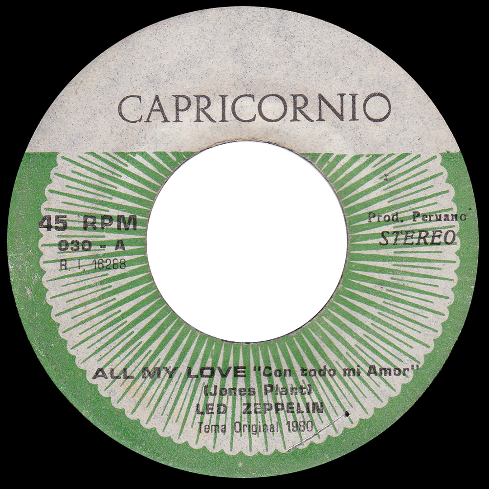 Single <br>Peru (030) <br>All My Love / Rise (#2) - Image 2