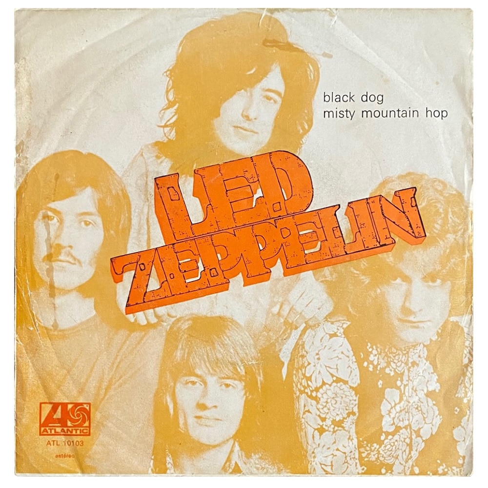 Single <br>Portugal (ATL 10103) <br>Black Dog / Misty Mountain Hop (#1)