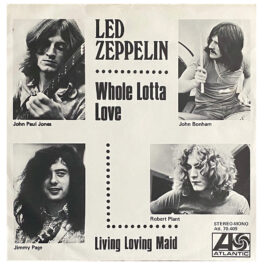 Single <br>Sweden (ATL.70.409) <br>Whole Lotta Love / Living Loving Maid (Promo)